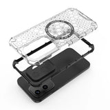 Husa pentru Honor 200 Lite, Techsuit HoneyComb Shield MagSafe, alb
