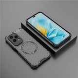 Husa pentru Honor 200 Lite, Techsuit HoneyComb Shield MagSafe, alb