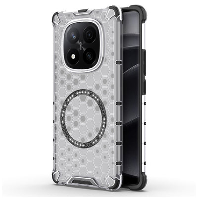 Husa pentru Xiaomi Redmi Note 14 Pro+ 5G, Techsuit HoneyComb Shield MagSafe, alb