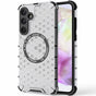 Husa pentru Samsung Galaxy A35 5G, Techsuit HoneyComb Shield MagSafe, alb