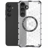 Husa pentru Samsung Galaxy A35 5G, Techsuit HoneyComb Shield MagSafe, alb