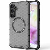 Husa pentru Samsung Galaxy A35 5G, Techsuit HoneyComb Shield MagSafe, alb