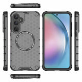 Husa pentru Samsung Galaxy A55 5G, Techsuit HoneyComb Shield MagSafe, alb