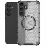 Husa pentru Samsung Galaxy A55 5G, Techsuit HoneyComb Shield MagSafe, alb