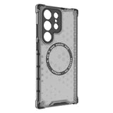 Husa pentru Samsung Galaxy S25 Ultra, Techsuit HoneyComb Shield MagSafe, alb