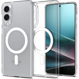 Husa pentru Samsung Galaxy S25 Edge, Spigen Ultra Hybrid MagSafe (ACS09418), transparenta