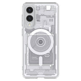 Husa pentru Samsung Galaxy S25 Edge, Spigen Ultra Hybrid Zero One MagSafe (ACS09417), alb