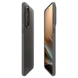 Husa pentru Samsung Galaxy S25 Edge, Spigen Liquid Air (ACS09421), cenusiu