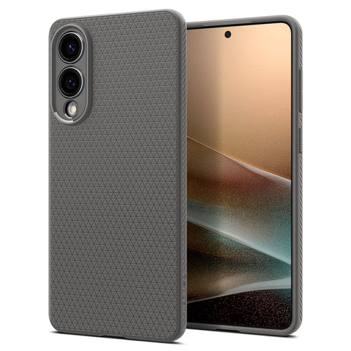 Husa pentru Samsung Galaxy S25 Edge, Spigen Liquid Air (ACS09421), cenusiu