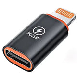 Adaptor Techsuit Premium OTG Adapter Hyperport (A3), Type-C Male to Lightning Female, PD20W, Converter pentru iPhone