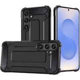 Husa pentru Samsung Galaxy S25 Plus, Techsuit Hybrid Armor, negru