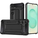 Husa pentru Samsung Galaxy S25, Techsuit Hybrid Armor, negru