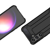 Husa pentru Samsung Galaxy S25 Ultra, Techsuit Hybrid Armor, negru