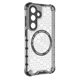 Husa pentru Samsung Galaxy S24, Techsuit HoneyComb Shield MagSafe, alb
