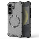 Husa pentru Samsung Galaxy S24, Techsuit HoneyComb Shield MagSafe, alb