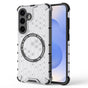 Husa pentru Samsung Galaxy S25, Techsuit HoneyComb Shield MagSafe, alb
