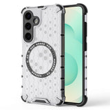 Husa pentru Samsung Galaxy S25 Plus, Techsuit HoneyComb Shield MagSafe, alb