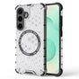 Husa pentru Samsung Galaxy S25 Plus, Techsuit HoneyComb Shield MagSafe, alb
