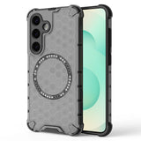 Husa pentru Samsung Galaxy S25 Plus, Techsuit HoneyComb Shield MagSafe, alb