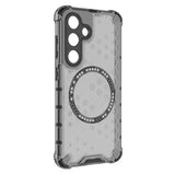 Husa pentru Samsung Galaxy S25 Plus, Techsuit HoneyComb Shield MagSafe, alb