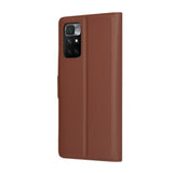 Husa pentru Xiaomi Redmi 10, Techsuit Leather Folio, maro