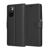 Husa pentru Xiaomi Redmi 10, Techsuit Leather Folio, maro