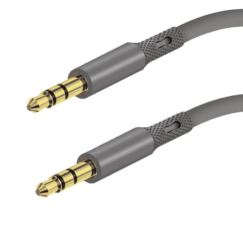 Adaptor, Techsuit Premium Cable Soundflex Ac3 3 5mm to Jack Hi Fi Quality Silica Gel 1m Koff A3d2de, Gri