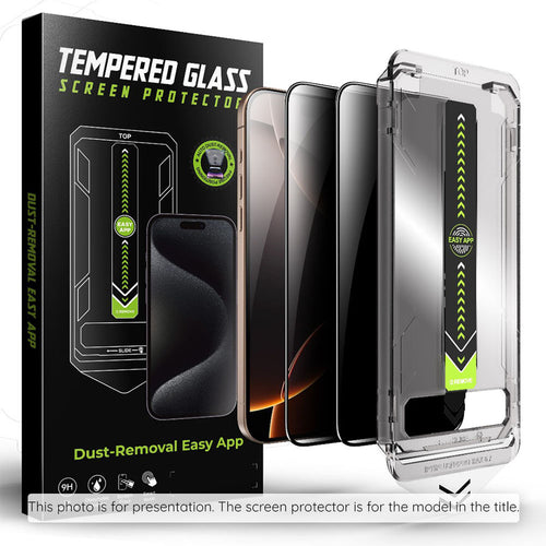 Folie telefon pentru iPhone 18 Pro Max, Techsuit TitanGlass FullCover, Privacy (set 2 bucăți)