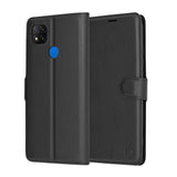 Husa pentru Xiaomi Redmi 9C NFC, Techsuit Leather Folio, maro
