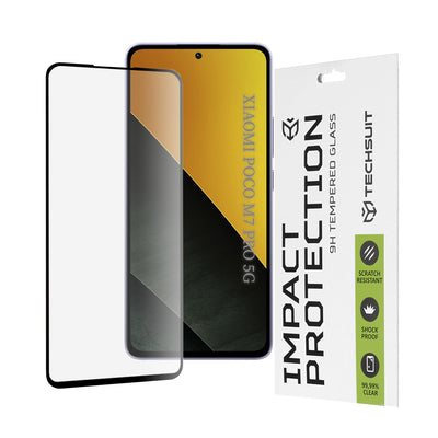 Folie de protectie pentru Xiaomi POCO M7 Pro 5G, Techsuit 111D Full Cover / Full Glue Glass