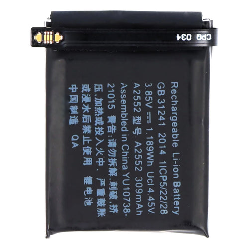 Acumulator de Smartwatch OEM A2552 (19118), Apple Watch 7 45mm, 309mAh, Negru