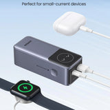 Baterie externa UGREEN PB724 (35526B), Type-C, USB, 12000mAh, 100W, Incarcare rapida, Afisaj digital, gri