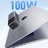 Baterie externa UGREEN PB724 (35526B), Type-C, USB, 12000mAh, 100W, Incarcare rapida, Afisaj digital, gri
