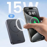 Baterie externa UGREEN PB761 (45763), Wireless magnetic Incarcare 15W, 10000mAh, PD30W, gri