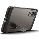 Husa pentru Samsung Galaxy S25 Edge, Spigen Tough Armor MagSafe (ACS09423), cenusiu