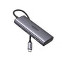 Hub USB UGREEN CM498 (15852), Type-C to 2x USB3.0, 2x Type-C, 2x HDMI, 5Gpbs, PD100W, gri