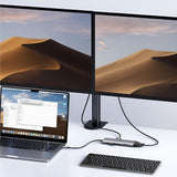 Hub USB UGREEN Docking station CM498 (15600), Type-C to 3x USB3.0, HDMI 4K@30Hz, VGA, RJ45, SD/TF Card, Type-C PD100W, gri
