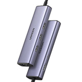 Hub USB UGREEN CM512 (15598), Type-C to 3x USB3.0, 1x HDMI 4K@30Hz, 1x RJ45 1Gbps, 1x Type-C PD100W, gri