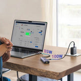 Hub USB UGREEN CM512 (15598), Type-C to 3x USB3.0, 1x HDMI 4K@30Hz, 1x RJ45 1Gbps, 1x Type-C PD100W, gri