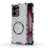 Husa pentru OPPO Reno13 F 4G, Techsuit HoneyComb Shield MagSafe, alb
