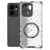 Husa pentru OPPO Reno13 F 4G, Techsuit HoneyComb Shield MagSafe, alb