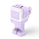 Incarcator retea UGREEN Uno RG CD361 (35291), cu Afisaj LED, GaN, Incarcare rapida, USB, 2x Type-C, QC4.0+, 65W, 3A, mov