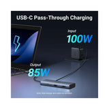 Hub USB UGREEN Docking station CM498 (45379), Type-C to 3x Type-C, 2x USB-A, 2x HDMI 4K@60Hz, 10Gpbs, PD100W, gri