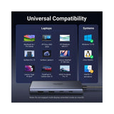 Hub USB UGREEN Docking station CM498 (45379), Type-C to 3x Type-C, 2x USB-A, 2x HDMI 4K@60Hz, 10Gpbs, PD100W, gri