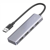 Hub USB UGREEN CM512 (50985), USB to 4x USB3.0, 1x Micro-USB, Plug & Play, 5Gbps, 0.15m, negru