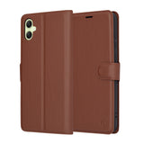 Husa pentru Samsung Galaxy A05, Techsuit Leather Folio, maro