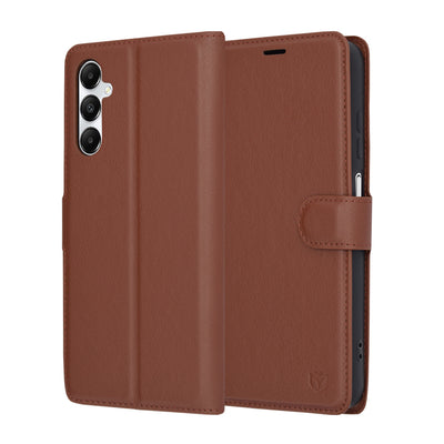 Husa pentru Samsung Galaxy A05s, Techsuit Leather Folio, maro