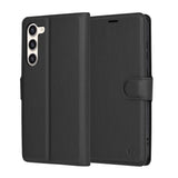 Husa pentru Samsung Galaxy S23 Plus, Techsuit Leather Folio, maro