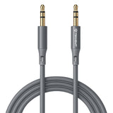 Adaptor, Techsuit Premium Cable Soundflex Ac3 3 5mm to Jack Hi Fi Quality Silica Gel 1m Koff A3d2de, Gri
