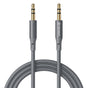 Adaptor, Techsuit Premium Cable Soundflex Ac3 3 5mm to Jack Hi Fi Quality Silica Gel 1m Koff A3d2de, Gri